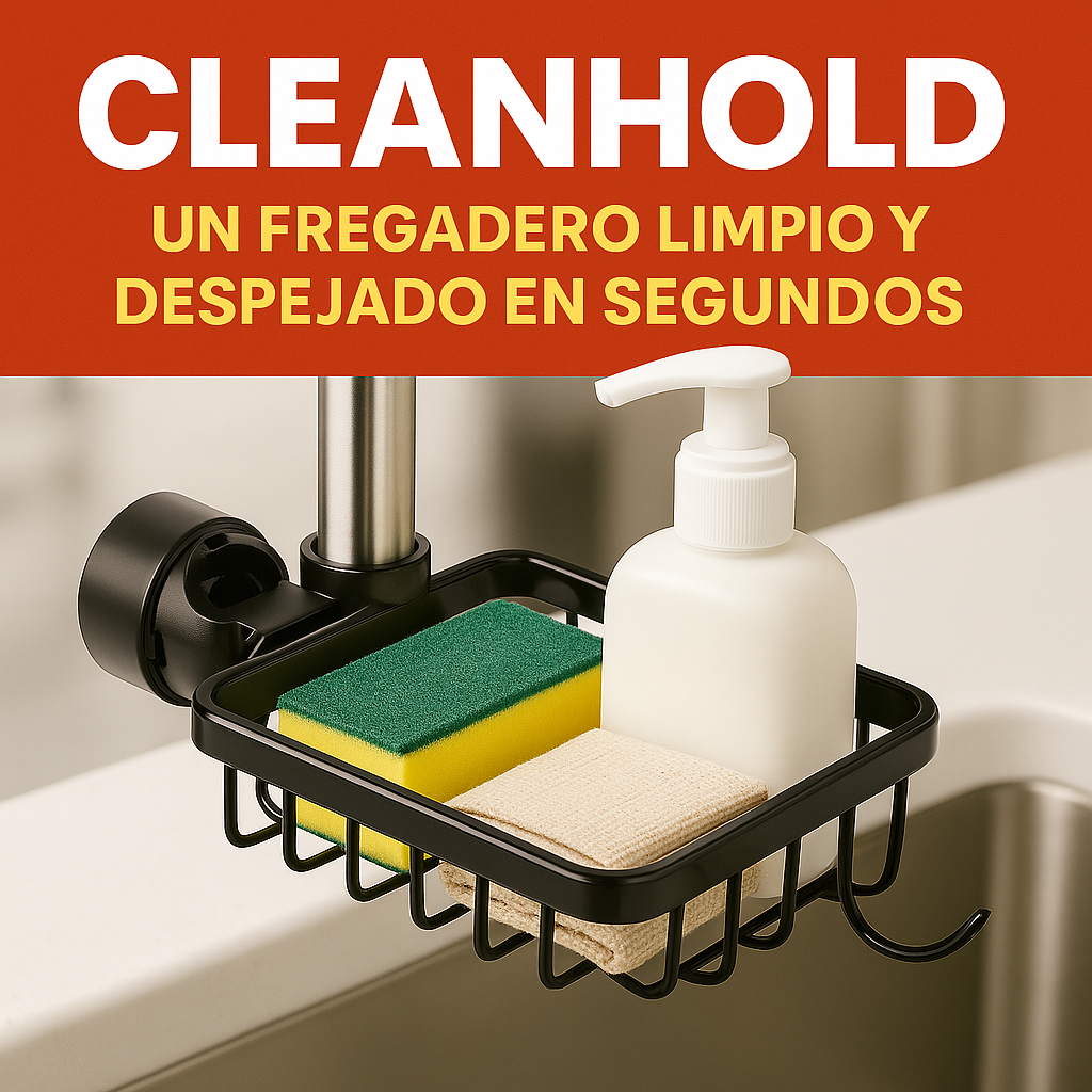 SOPORTE DE ESPONJA O JABON CleanHold®  Cocina Baños